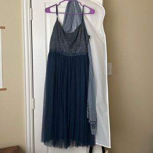 Dressy dress & scarf; prom, wedding guest, party